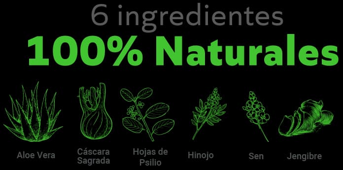 6 ingredientes 100% naturales